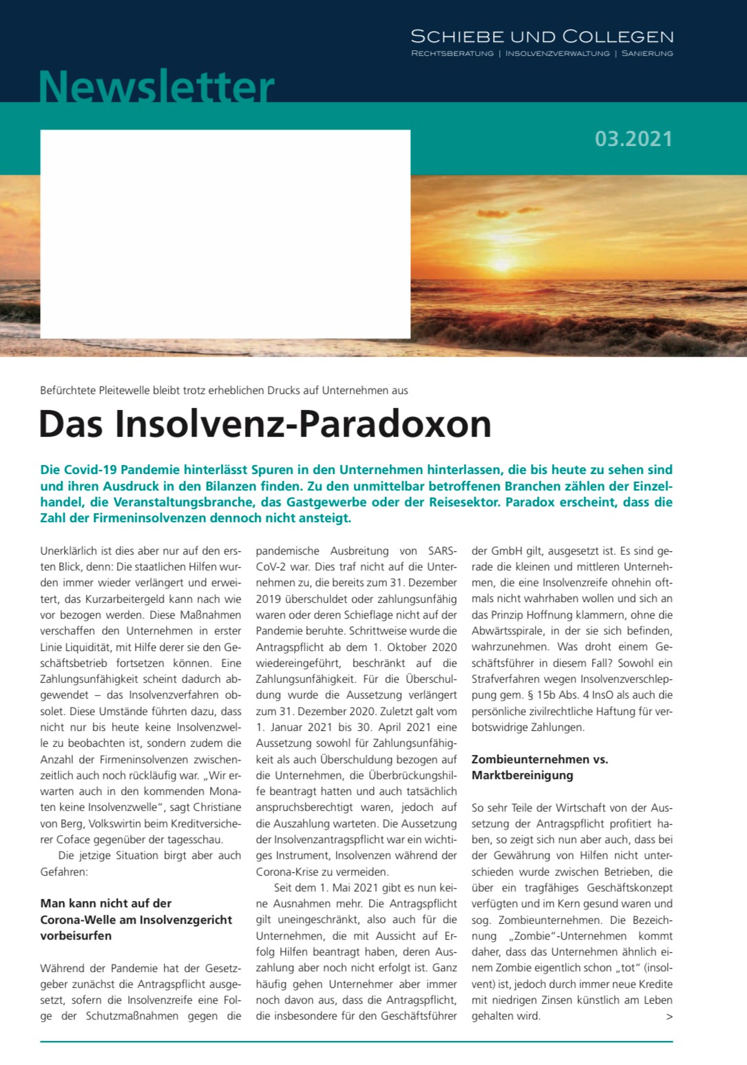 Das Insolvenz-Paradoxon
